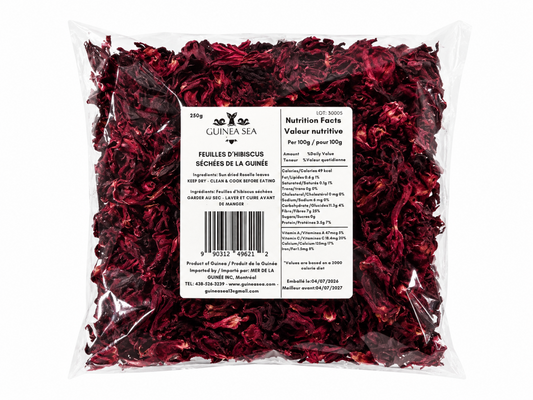 Dried Hibiscus Flowers from Guinea (250g)